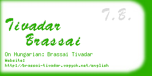 tivadar brassai business card